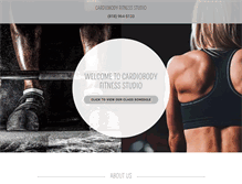 Tablet Screenshot of cardiobodyfitness.com